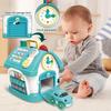 1pc Interactive Educational Toy House, Durable Plastic Learning Playset with Colorful Buttons and Switches, Enhances Hand Eye Coordination for Kids