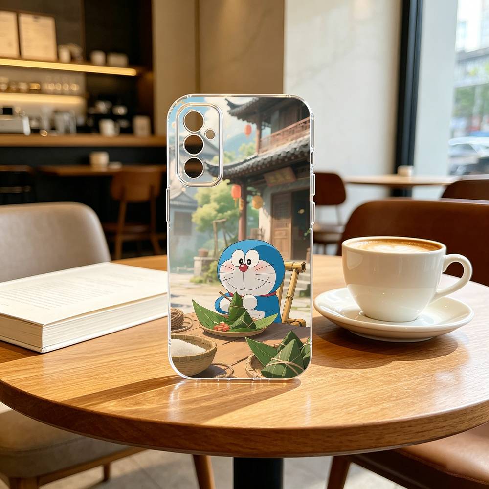 Cute Cartoon M-Doraemon Shockproof Phone Case Transparent Silicone Soft For SamsungA10,12,20,21S,30,31,40,50,51,52,70,71