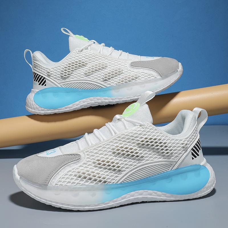 

Мужская обувь лето новая мужская попкорн дышащая беговая спортивная обувь для подростков универсальная повседневная обувь для папы 44 белый