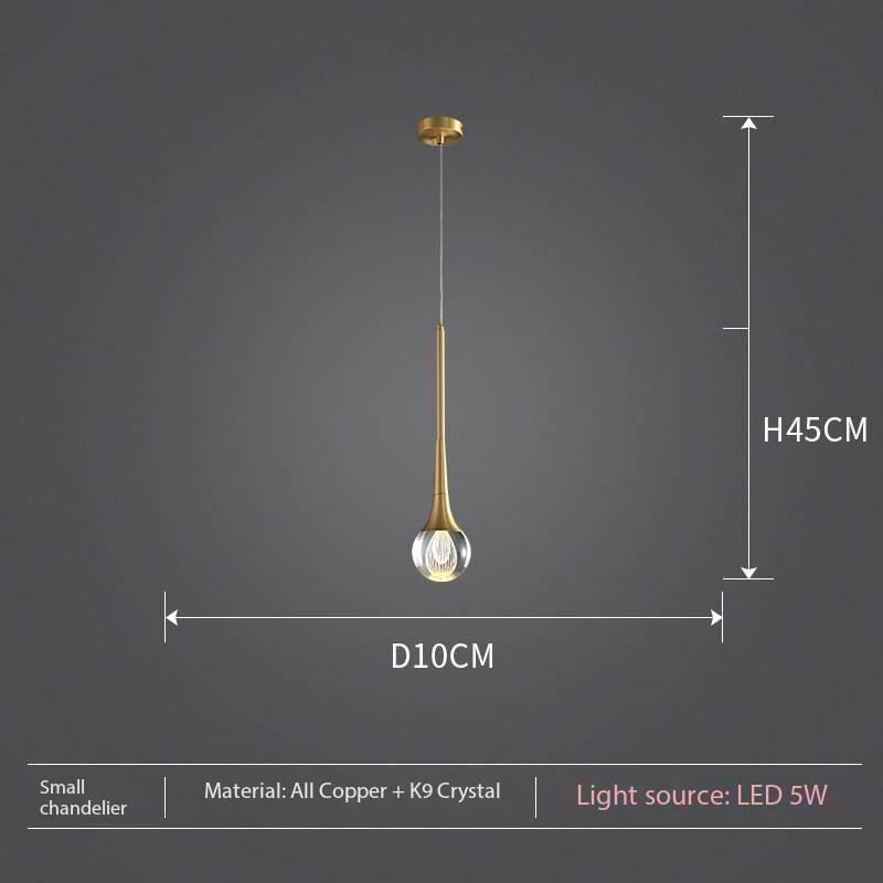 

Подвесной светильник Nordic LED Copper, современный домашний светильник для спальни, прикроватная лампа, креативная роскошная люстра, индивидуальная люстра changeable