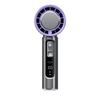100 Gears Handheld Fan 3000mAh USB Mini Portable Rechargeable High-Speed Turbine Small Camping Fan with Rescue Flashlight