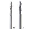 1PC Shank Flush Trim Solid Carbides Spirals Top Bearing Router Bit UP/Down Cut End Mill Bit Face Wood Milling Cutter