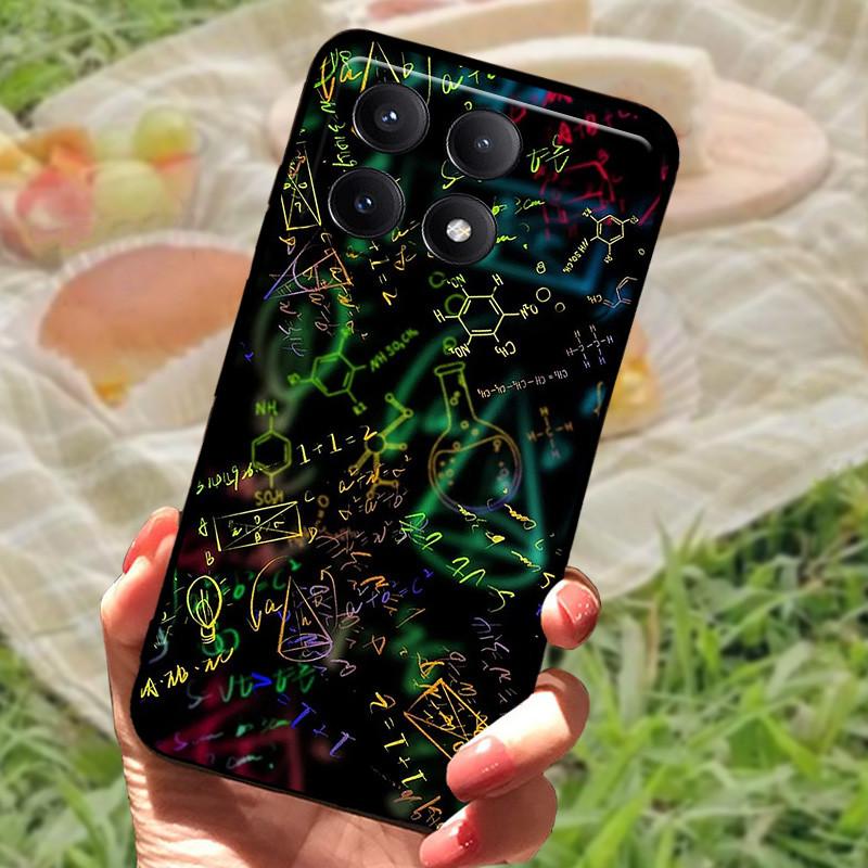 Pro Xiaomi Poco X6 Kryt Poco X 6 X6 Pro 5G Silikonový Měkký Mramorový Černý Nárazník Funda Coque pro Xiaomi Poco X6 Pro Ochranný