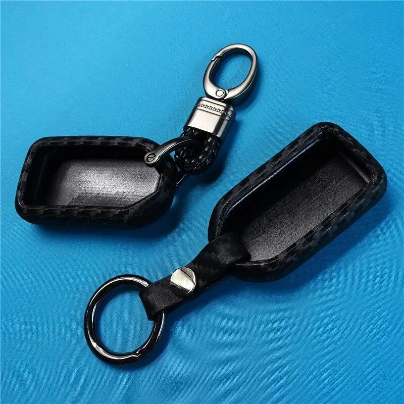 Silicone Carbon Car Keyless Smart Key Fob Case Cover for Honda Civic Accord Pilot 2015-2017 2/3/4/5/6 Button Keyles Smart Keyles