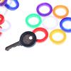 10Pcs Candy Color Hollow Silicone Key Cap Covers Topper Keyring Circle Holder