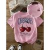 Women's Cotton Print Fashion Versatile Short Sleeve Daily T-Shirts Women’s