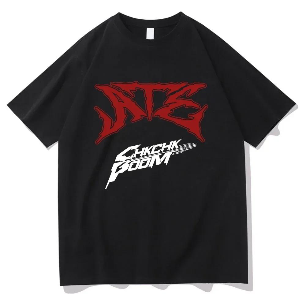 Album Ate Chk Chk Boom Printed T-shirt Korean Fashion Female Aesthetics Hip Hop Retro Tshirt Summer Women Casual O-Neck Tops