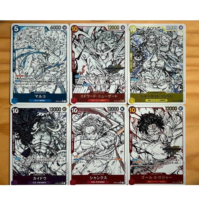 One Piece Diy Monkey Roronoa Zoro D Luffy Self Control Collect Signature Trading Flash Card Anime Cartoon Lovely Gift 63*88mm