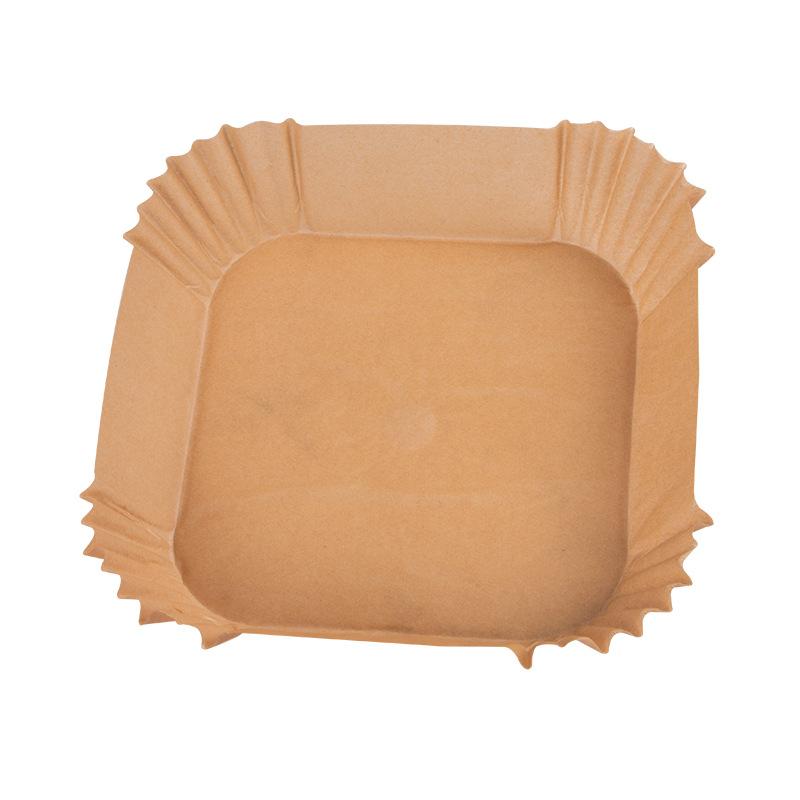 50pcs Air Fryer Special Paper Food Silicon Oil Paper Round Bracket High Temperature Absorbent Paper Baking Accessories