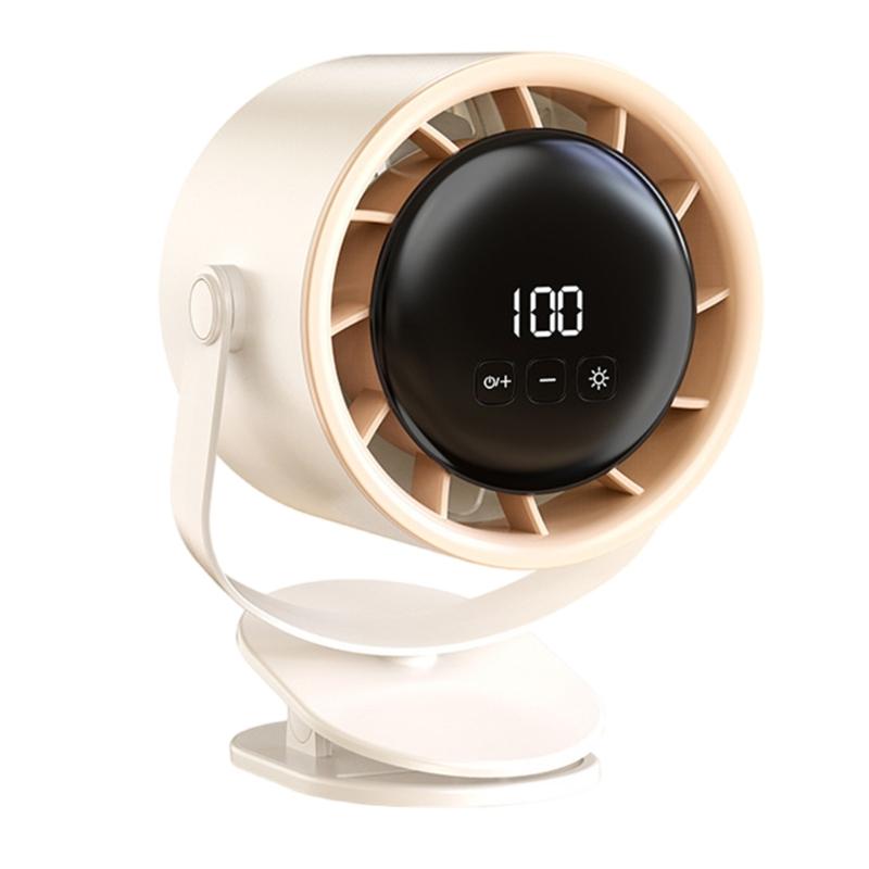 Small Desk Fan with 360degree Rotation Low Noise Fan Suitable for Baby Strollers Office Home Travel and Outdoor Activity
