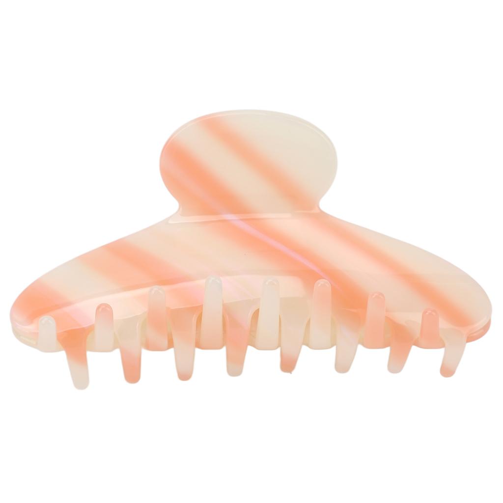 Hair Claw Clip Strong Hold Gradient Color Fashionable Hair Claw Clip for Women Girl Medium Size Orange White