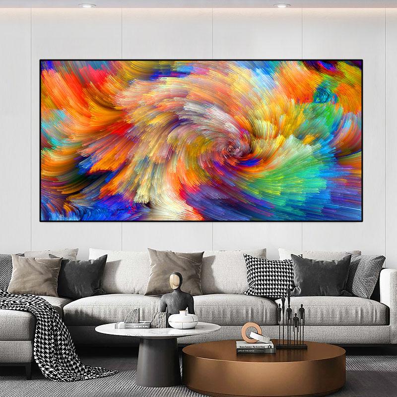 Moderno dipinto su tela astratto albero della vita poster e stampe decorative quadri da parete per soggiorno arredamento casa senza cornice