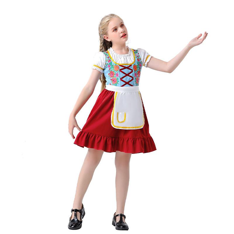 Europe, America, Amazon are selling German Beer Festival clothing, Badelia national parent-child dress set