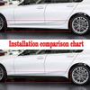 Upgraded Material Car Body Door Side Skirt Vinyl Sticker For BMW 5 Series E12 E28 E34 E39 E60 E61 F07 GT F10 F11 F18 G30 G31 G38