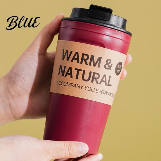 Water Bottle 420ml Coffee Mug Capacity Plastic Grade Large Cup Food Juice Anti-slip with Dust-proof