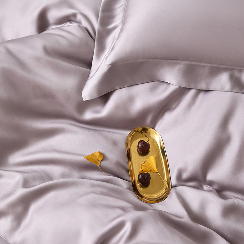 Lofuka Luxury Beauty 100% Silk Bedding Set Pure Silk Women Quilt Cover Double Flat Sheet Fitted Sheet Pillowcase For Deep Sleep