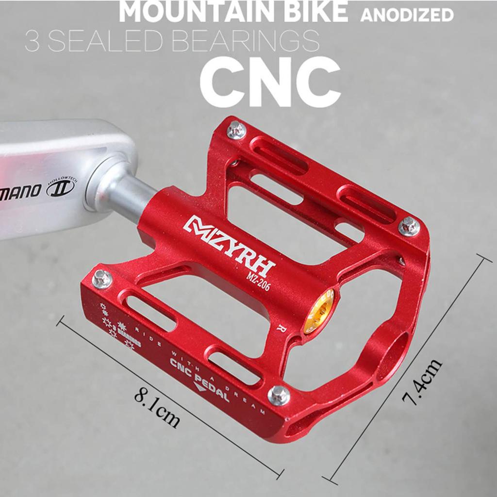 ThinkTop Bicycle Aluminum High for Road and Mountain Bikes 3-Bearing Pedals, Ultra-Lightweight, Alloy, Lubricated, 9/16" Axle, Strength, Bikes, MTBs,