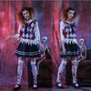 Halloween cosplay blood-stained plaid student witch vampire snake demon game cosplay costume