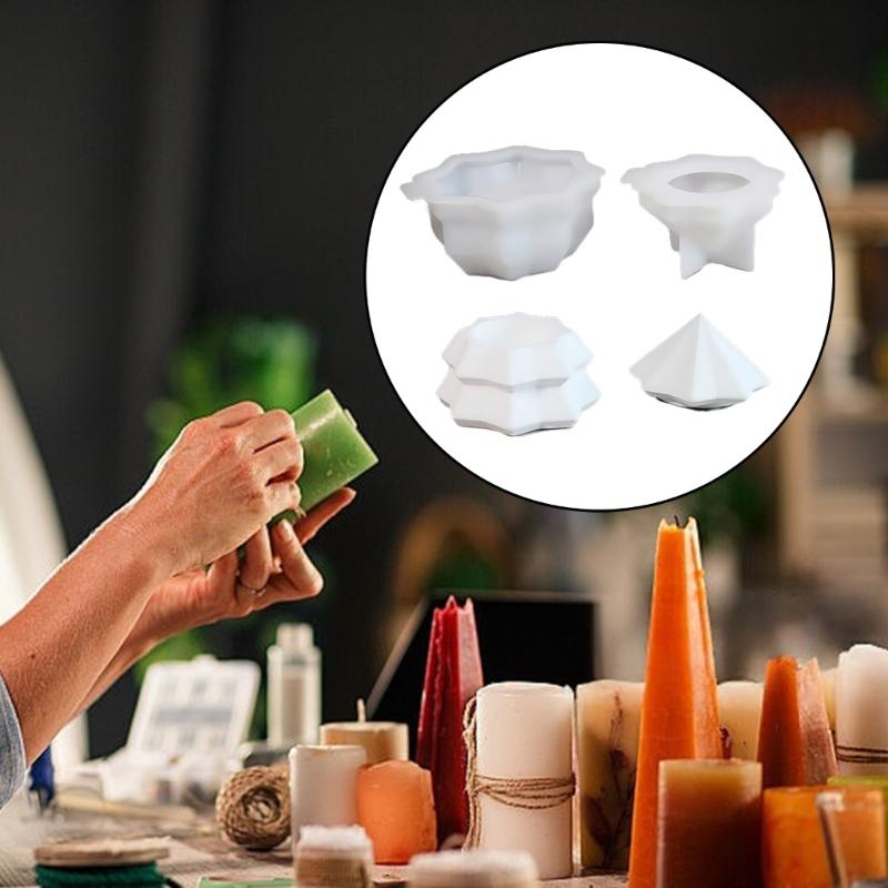 Christmas Tree Candle Cup Silicone Mold with Lid Resin Jar Mould For Making Candle Soap Chocolate Holiday Decoration