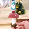 Christmas Mushroom Pendant Desktop Decoration Ornament for Tree Hanging