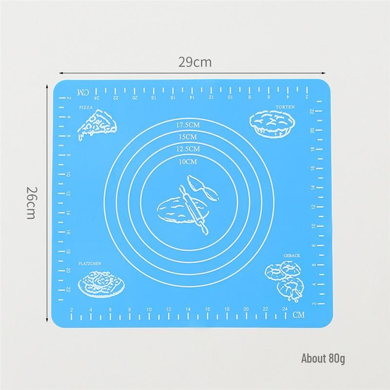 Silicone Kneading & Baking Mat - Heat-Resistant, Thick, Ideal for Dough, Noodles & Cutting