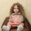 22'' 55cm Full Vinyl Reborn Baby Doll Betty Lovely Baby Girl Doll with Africa Popular Afro Hair Lifelike Princess Toddler Simulation Dolls for Kids