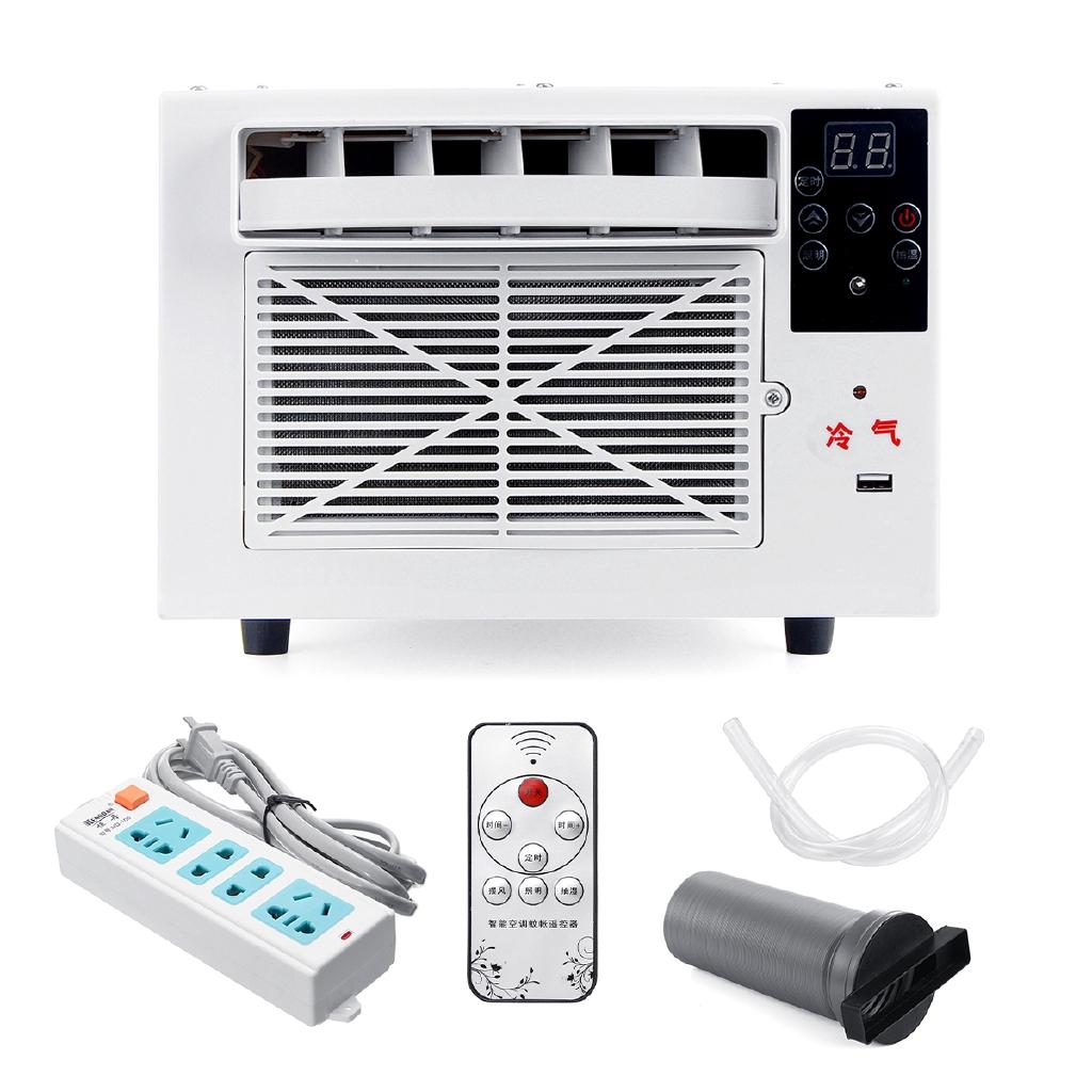 1100W Portable Desktop Air Conditioner Cold/Heat Dual Use 220V/AC With Remote Control LED Display Panel Air Cooling Heating Fan