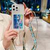Vintage Strap Case For Samsung Galaxy S25 Ultra S24 FE A36 A06 A16 A55 A35 A15 Crossbody Lanyard Wallet Card Crystal Clear Cover