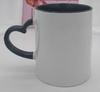 DIY Customized 350ML 12oz Ceramic Mug Heart Handle Type Personalized Print Picture Photo LOGO Text Couple Gift Coffee Travel Mug