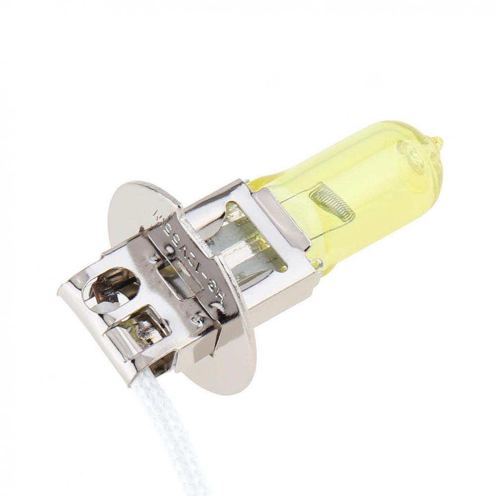 2pcs/lot H3 Light Bulbs 3000K Halogen Xenon H3 12V 55W Golden Yellow Fog Factory