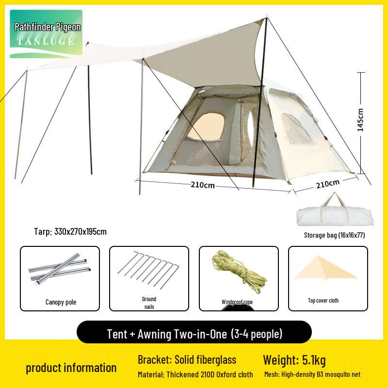 TANGO Outdoor Camping Tent & Tarp Combo
