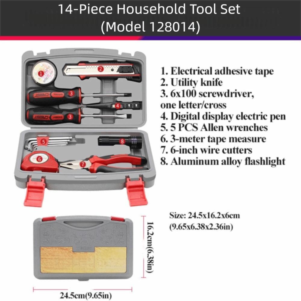 

Combination Screwdriver Household Tool Kit Wrench Repair Tools Family Maintenance 128014