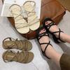 New Style Elegant Sandals for Women, Flat Bottom, Versatile and Comfortable Shoes