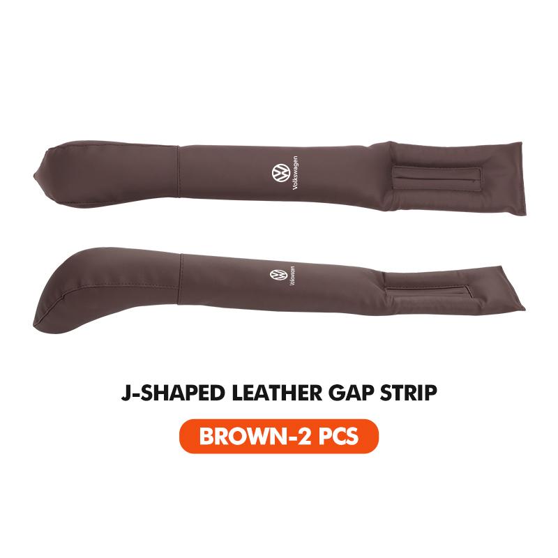 J-shaped Leather Car Seat Gap Filler Anti-drop Seat Seam Strip For Volkswagen VW Polo Jetta Sagitar Magotan Passat B5 B6 B7 CC Ze8