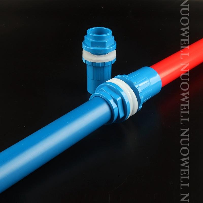 1 st Ytterdiameter 20~32 mm Blå UPVC-rör Akvarium Fiskbehållare Vattenförsörjning PVC-rör Trädgårdsbevattning Bevattningskopplingar Vattenrör