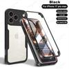 360 Grad Vollschutz Bumper Schutzhüllen für iPhone 17 Pro Max Air 13 12 Mini 11 16 Pro Max 15 14 Plus Bildschirmschutz Abdeckung