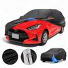Motoforti All-Weather Waterproof Car Cover - UV-Resistant Outdoor Full Exterior Protection for Toyota Yaris 210D-PU