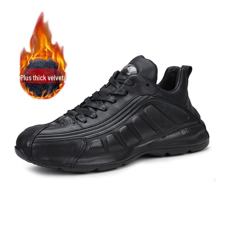 European 2023 Men's Leather Embossed Retro Trendy Casual Shoes