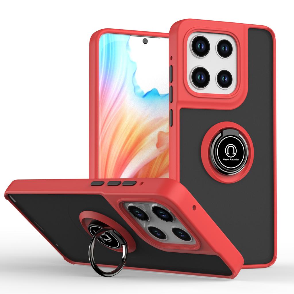 Armor Matte Case for Motorola Moto Edge 2025 G Stylus 5G G5G 2025 Edge 50Fusion 50Pro 50Ultra 50Neo Ring Stand Shockproof Cover