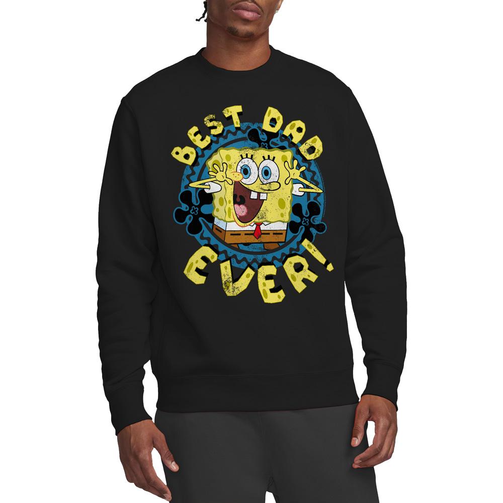 SpongeBob SquarePants Unisex Adult Best Dad Ever Fathers Day Sweatshirt