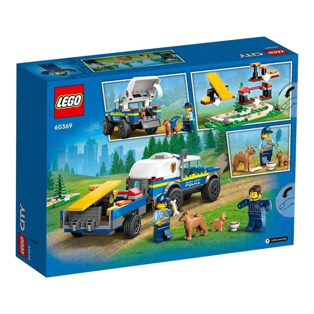 LEGO City Police Dog School Building Set Educational Toy for Kids Ages 5-8 Block Playset 60369