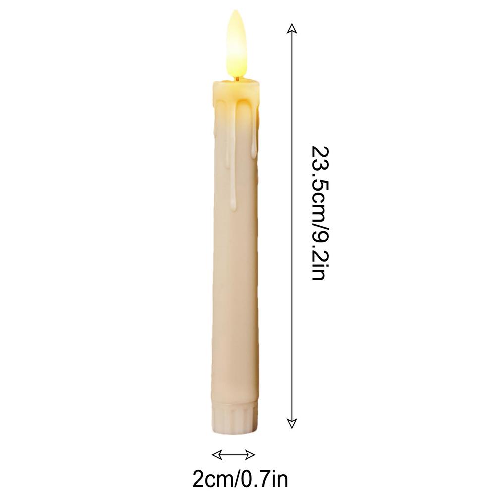 6Pcs Flameless Flickering Candles LED Candles with Remote Control Battery Powered for Home Holiday Party Decoration
