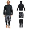 ARMOTO Rash Long Sleeve and Surf Pants for Fitness UPF Suitable for and Plus Sizes Men's Guard, Hoodie, Leggings, [UV Protection, 50+, Sweat-Wicking,