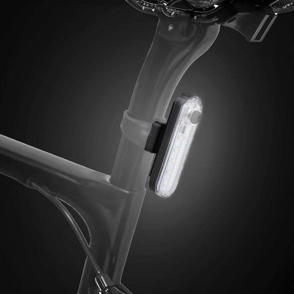 USB Rechargeable Tail Light for Bicycle 4 Bright Modes IPX4 Waterproof