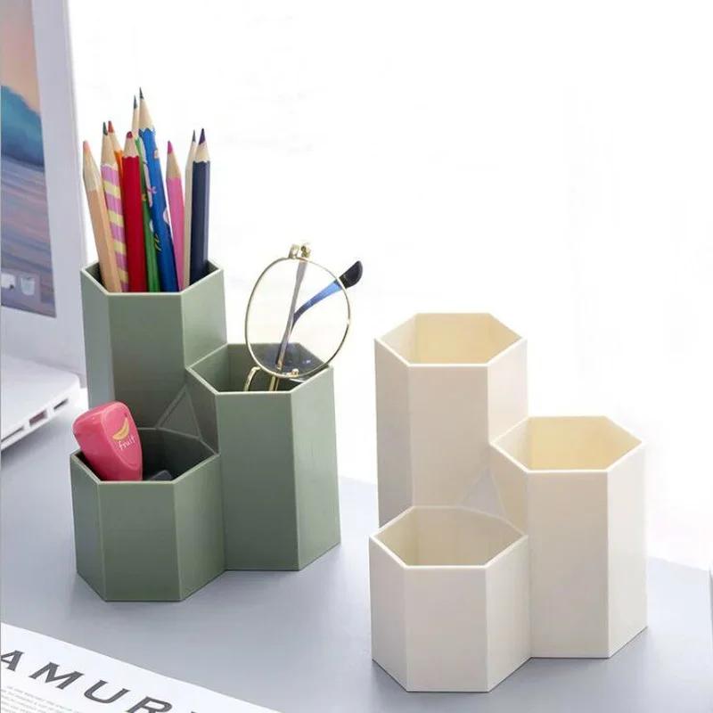 Multifunctional Desktop Pen Holder Storage Box Stationery Set School Desk Office Storage Box Accessories Student Gift