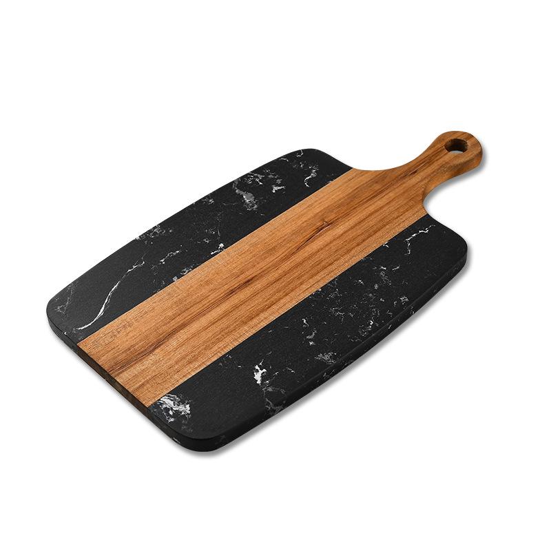 

Marble Mosaic Acacia Wood Cutting Board: Ideal for Steak, Cheese, Fruit, and Western Cuisine. Cutting Board