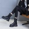 Thick-soled Martin boots autumn and winter new small ins trendy retro boots slim velvet short boots
