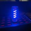 1Pc New Spiral USB Night Light Touch Bedside Car Atmosphere Light Ceramic LED Glass Bottle Romantic Mini