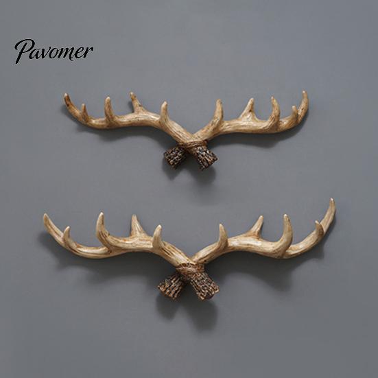 Farmhouse Wall Hook Vintage Deer Antler Hook, Rustic Mounted Heavy Retro Coat Duty Decorative Hanger for Coats Keys Bags Hats Towels Entryway