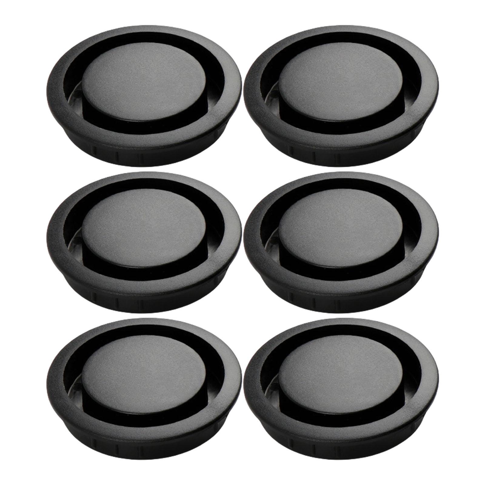 

6PCS Kitchen Gas Stove Vent Covers Enhancing Aesthetic Appeal and Prevent Dust Entry Easy Installation and Remove чорний